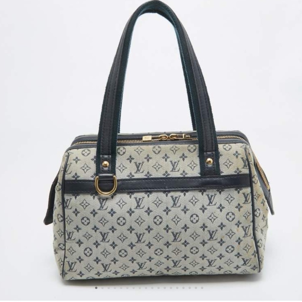 LV Monogram Josephine Navy Canvas PM